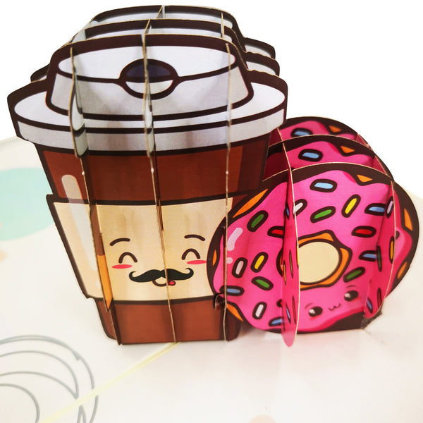 Coffee & Donuts Pop-Up Card - Image 3