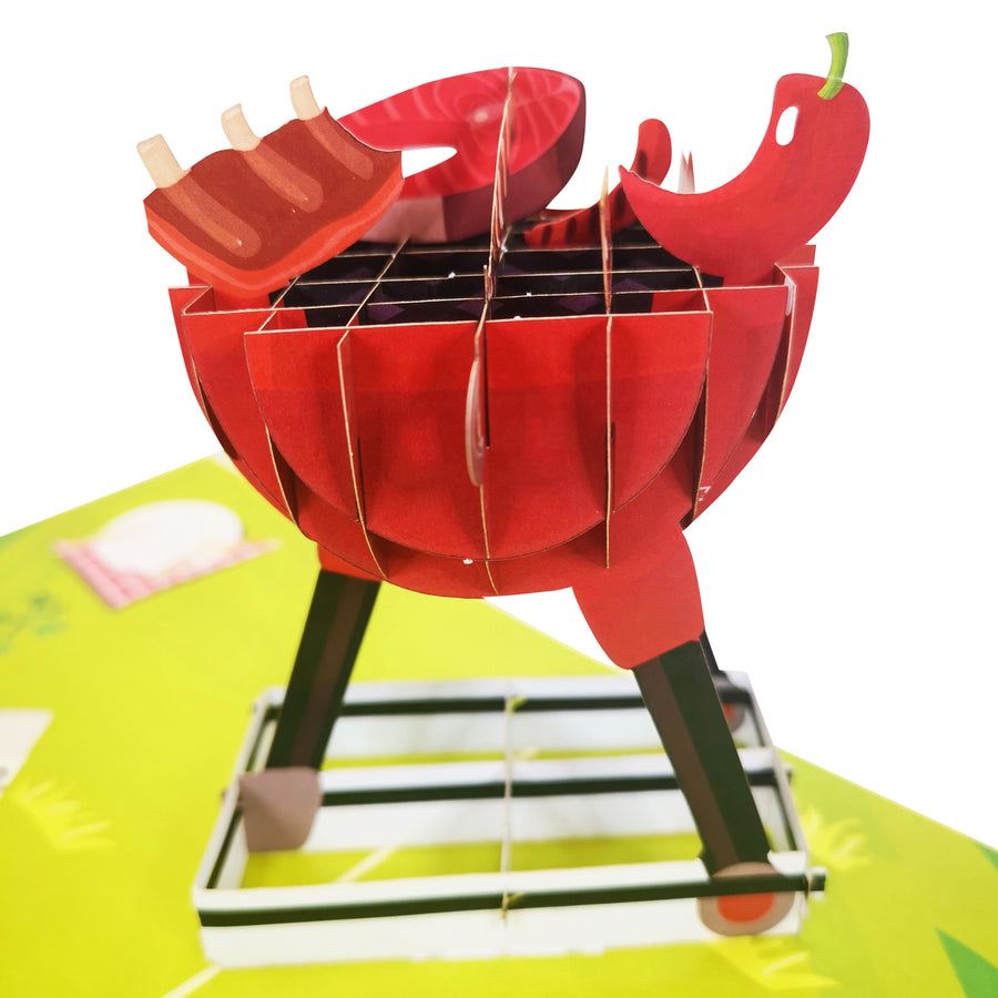 BBQ Picnic 3D Pop Up Card UK