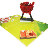 BBQ Picnic 3D Pop Up Card UK