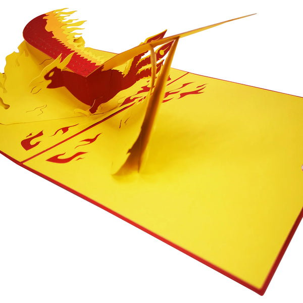 Phoenix from the Flames Pop-Up Card - Image 4