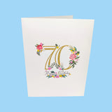 Seventieth Birthday 3D Pop-Up Card UK