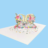 Ninetieth Birthday 3D Pop-Up Card UK