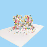 Eightieth Birthday 3D Pop-Up Card UK