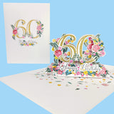Sixtieth Birthday 3D Pop-Up Card UK