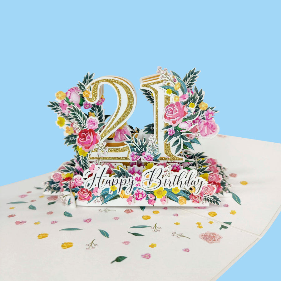 Twenty-First Birthday 3D Pop-Up Card UK