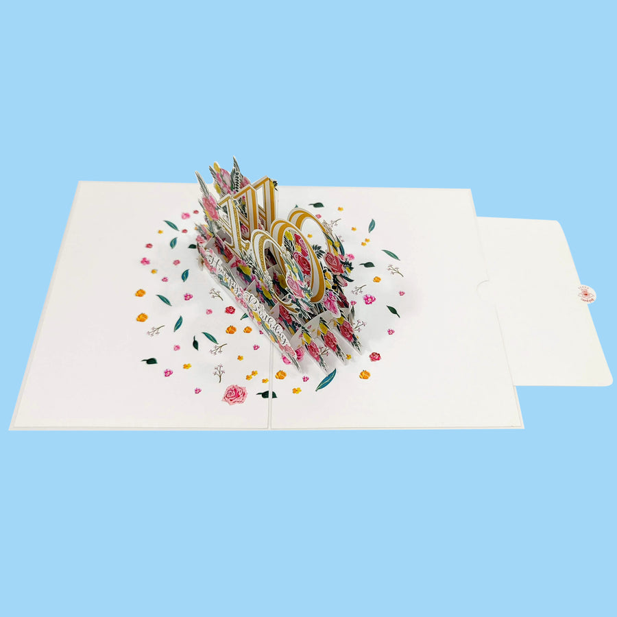 Fortieth Birthday 3D Pop-Up Card UK