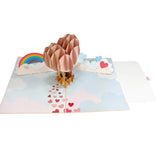 Love, Marriage & Hot Air Balloons 3D Pop-Up Card UK