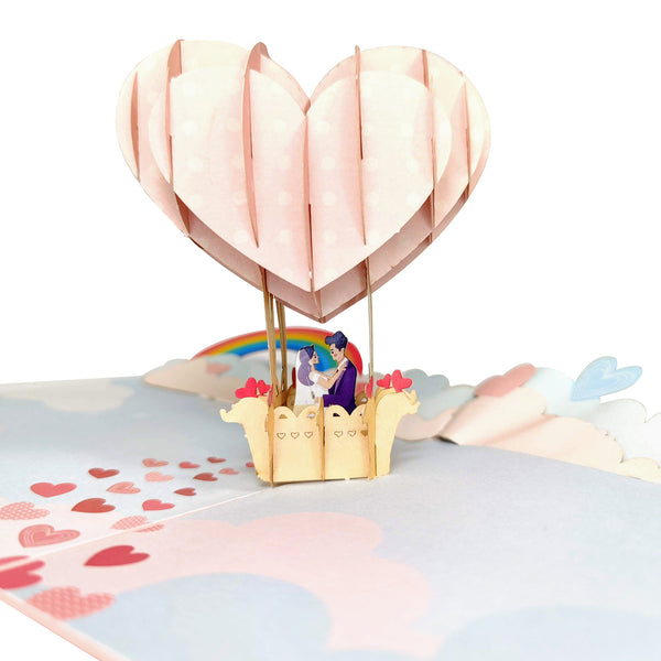 Love, Marriage & Hot Air Balloons Pop-Up Card - Image 4