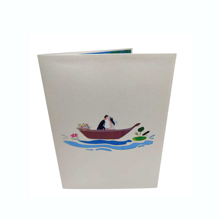 Wedding Boat Pop-Up Card