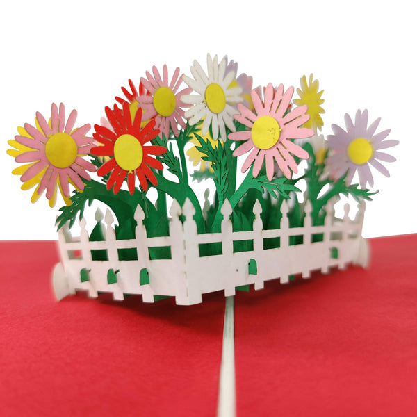 Gerbera Daisy Flower Garden Pop-Up Card - Image 3