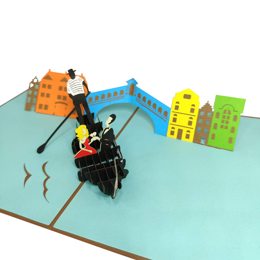 Venetian Gondola Pop-Up Card