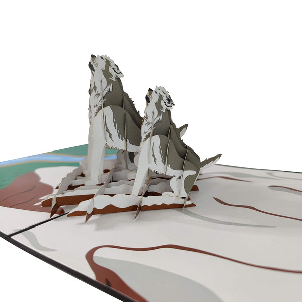 Howling Wolves Pop-Up Card - Image 4