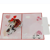 Romantic Moped Adventure Pop-Up Card