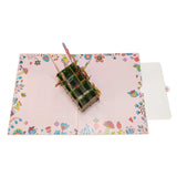 Wicker Flower Basket Pop-Up Card