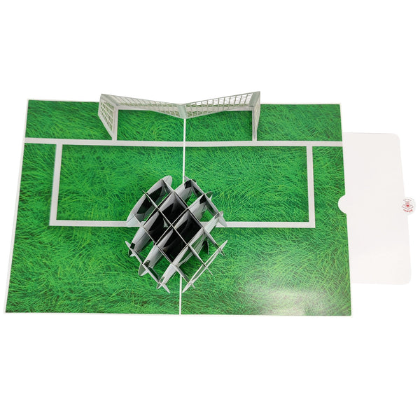 White Football & Goal Pop-Up Card - Image 4