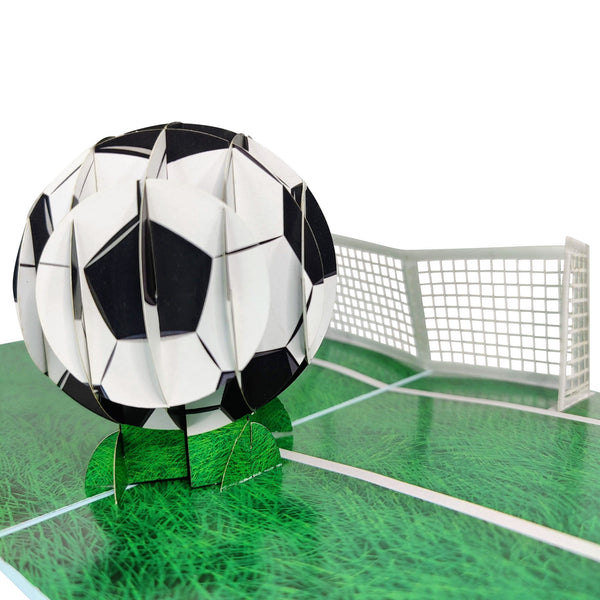 Light Blue Football & Goal Pop-Up Card - Image 3
