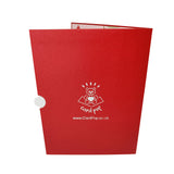 Mixed Red Flower Bouquet Pop-Up Card