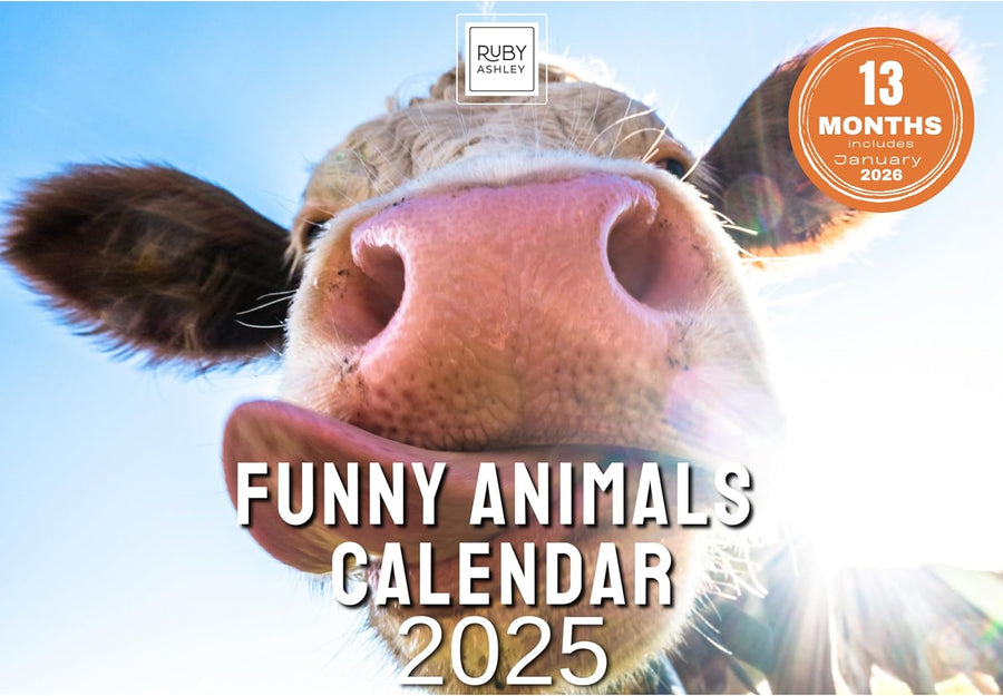 2025 Funny Animals Calendar: 13 Months of Cute Images, UK Notable Dates, Essential Contacts & Religious Festivals Included