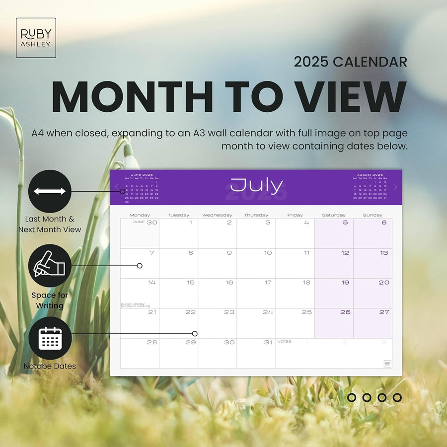 2025 British Seasons Calendar: 13 Months of Stunning Images, UK Notable Dates, Essential Contacts & Religious Festivals Included