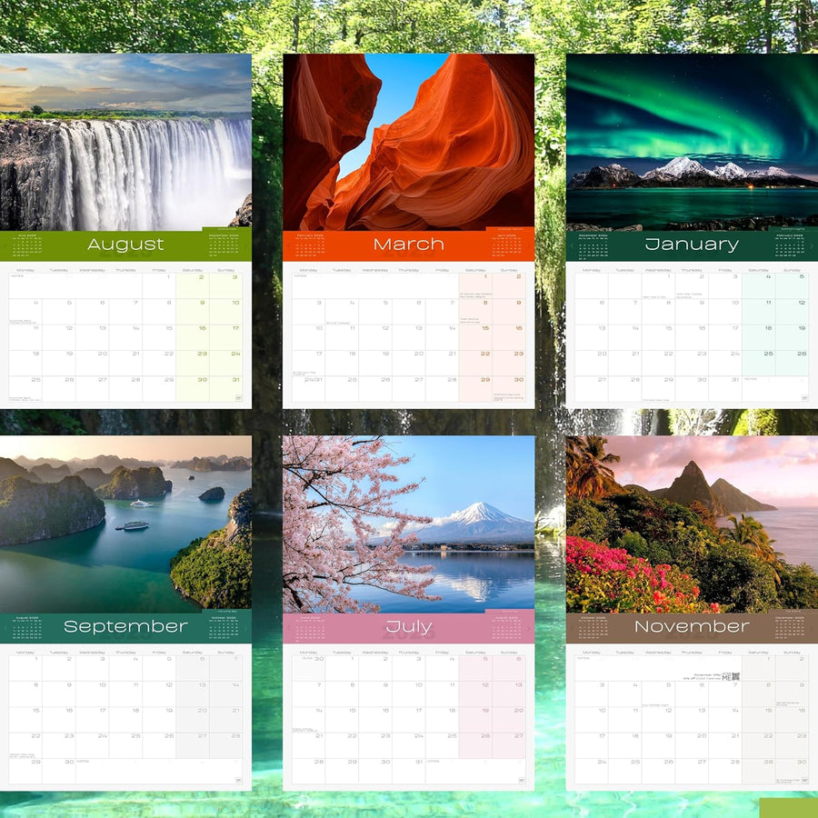 2025 Natural Wonders Calendar: 13 Months of Stunning Images, UK Notable Dates, Essential Contacts & Religious Festivals Included