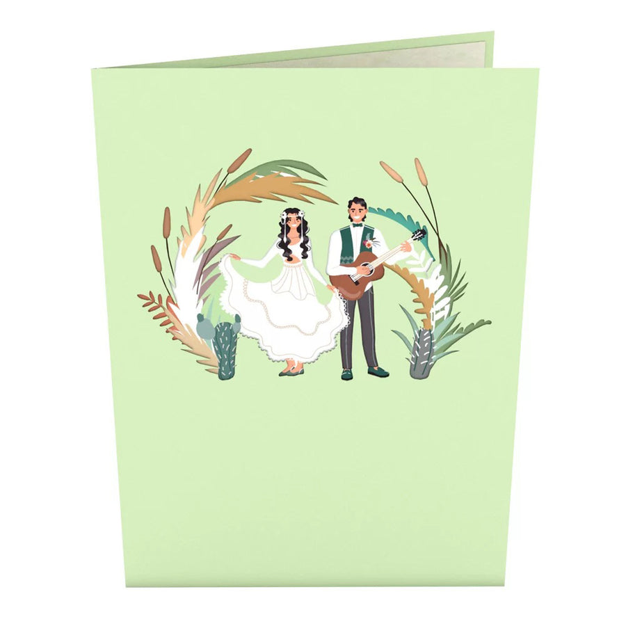 Boho Wedding Pop-Up Card