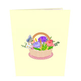 Lovely Flower Basket Pop-Up Card