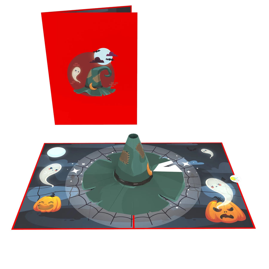 Halloween Wizard Hat Pop-Up Card