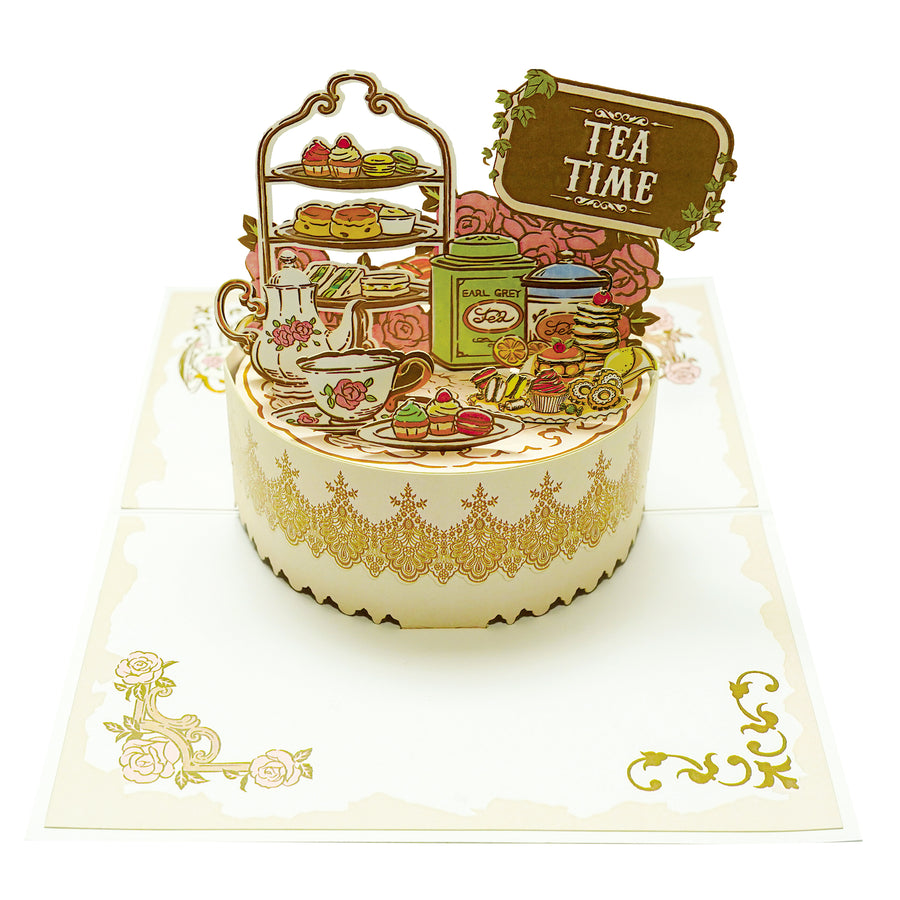 Afternoon Tea Pop-Up Card