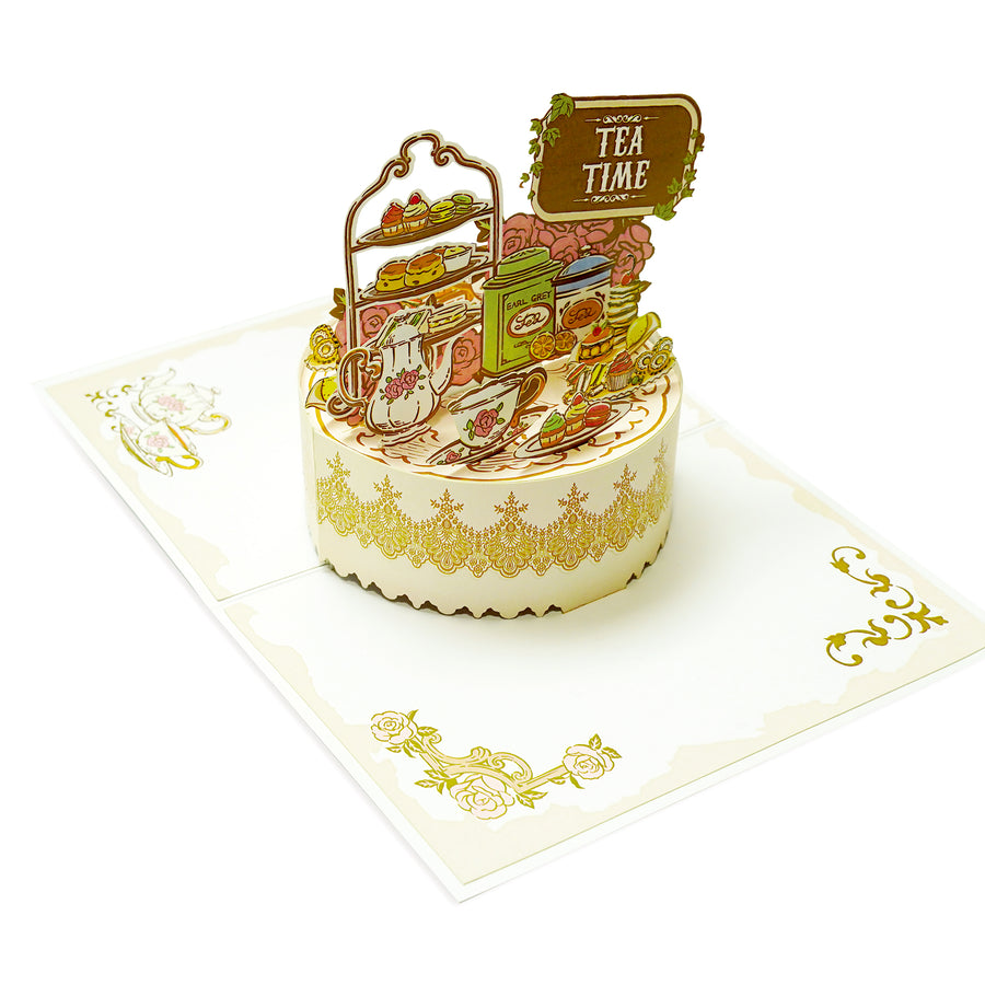Afternoon Tea Pop-Up Card