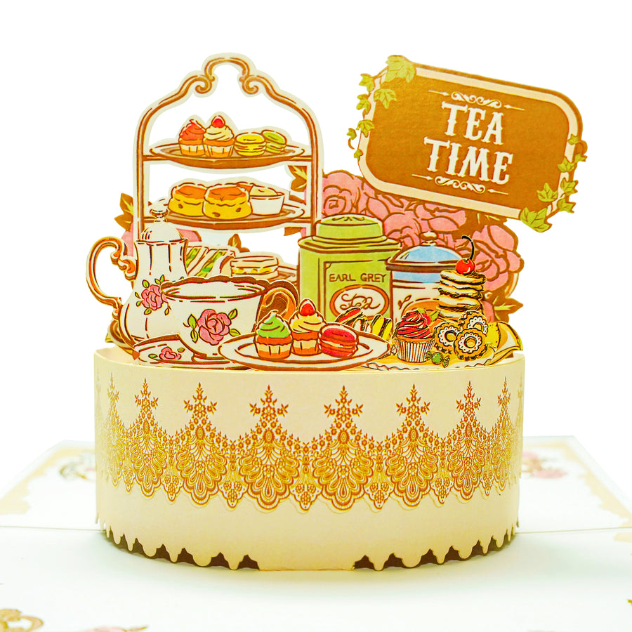 Afternoon Tea Pop-Up Card