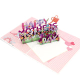 Happy Mothers Day Floral Letters Pop-Up Card