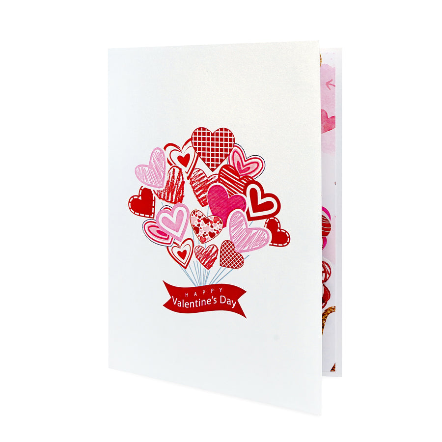 Heart Balloon Valentine Box Pop-Up Card