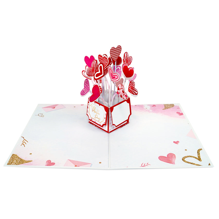 Heart Balloon Valentine Box Pop-Up Card