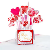 Heart Balloon Valentine Box Pop-Up Card