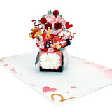 Valentine Box Of Goodies Pop-Up Card