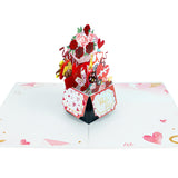 Valentine Box Of Goodies Pop-Up Card