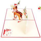 Rudolph Wishes Merry Christmas Pop-Up Christmas Card