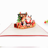 Santa Wishes a Merry Christmas Pop-Up Christmas Card