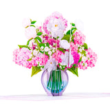 Pink Hydrangea Vase Pop-Up Card