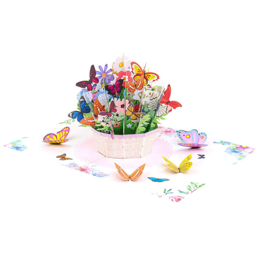 Wildflower Butterflies Pop-Up Card