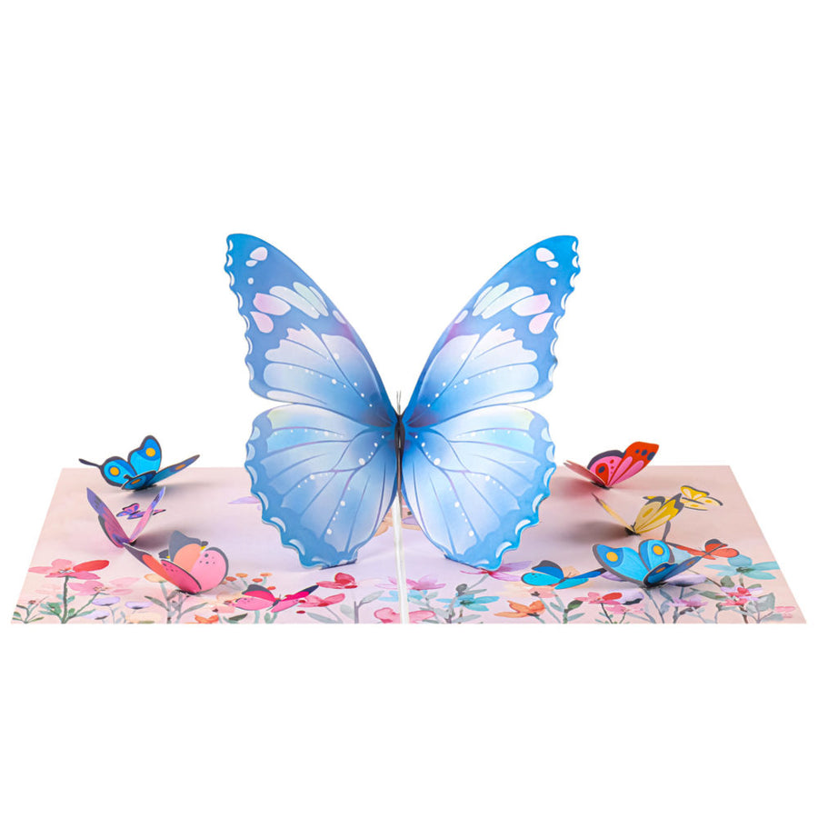 Butterflies Wild Flower Pop-Up Card