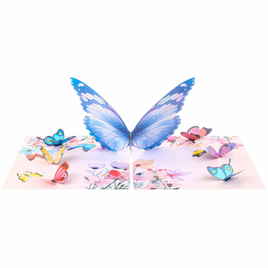 Butterflies Wild Flower Pop-Up Card