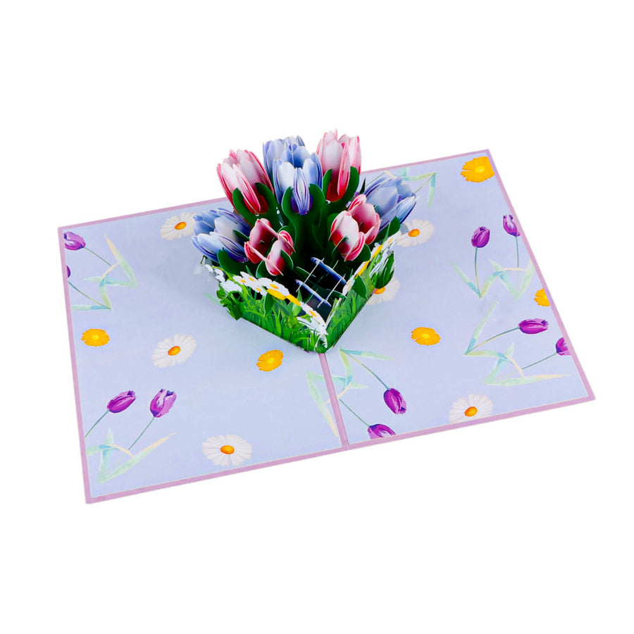 Tulips Bouquet Pop-Up Card