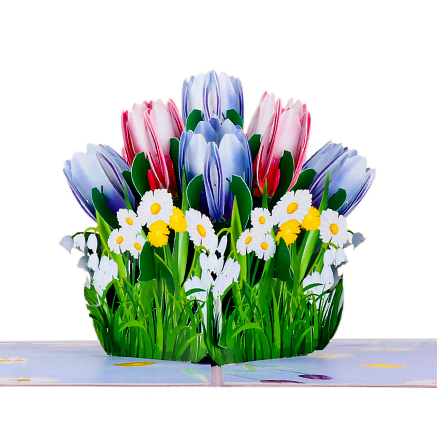 Tulips Bouquet Pop-Up Card