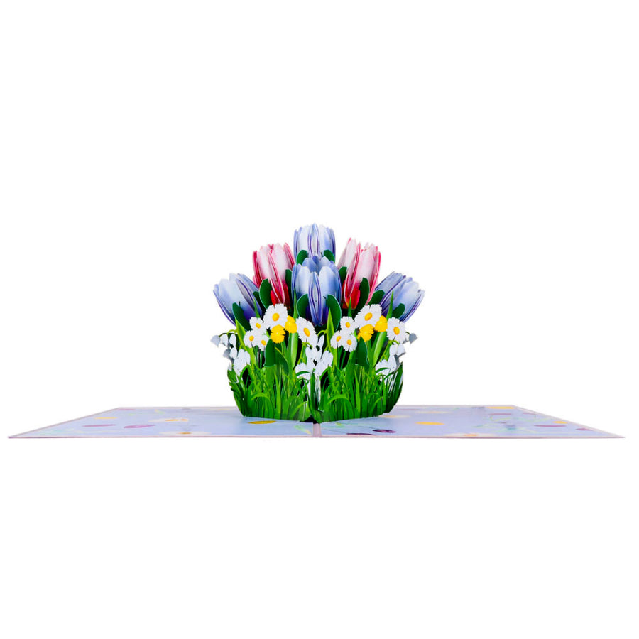 Tulips Bouquet Pop-Up Card