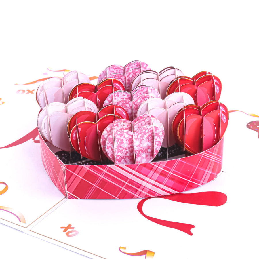 Valentine Heart Chocolate Pop-Up Card