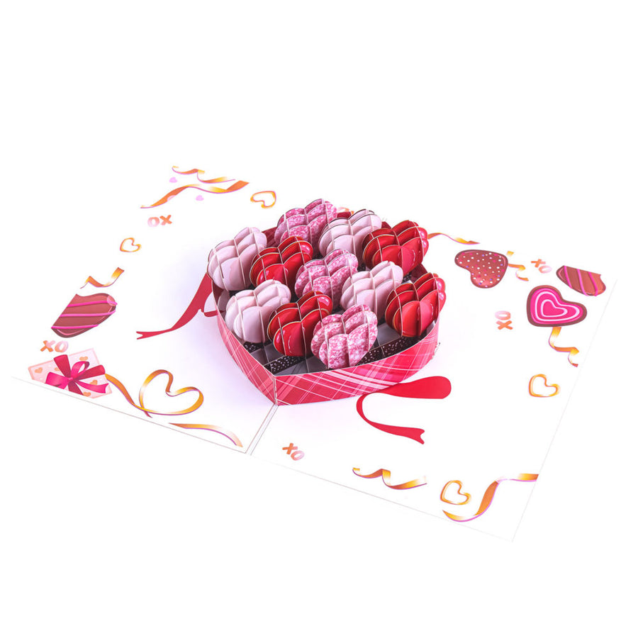 Valentine Heart Chocolate Pop-Up Card