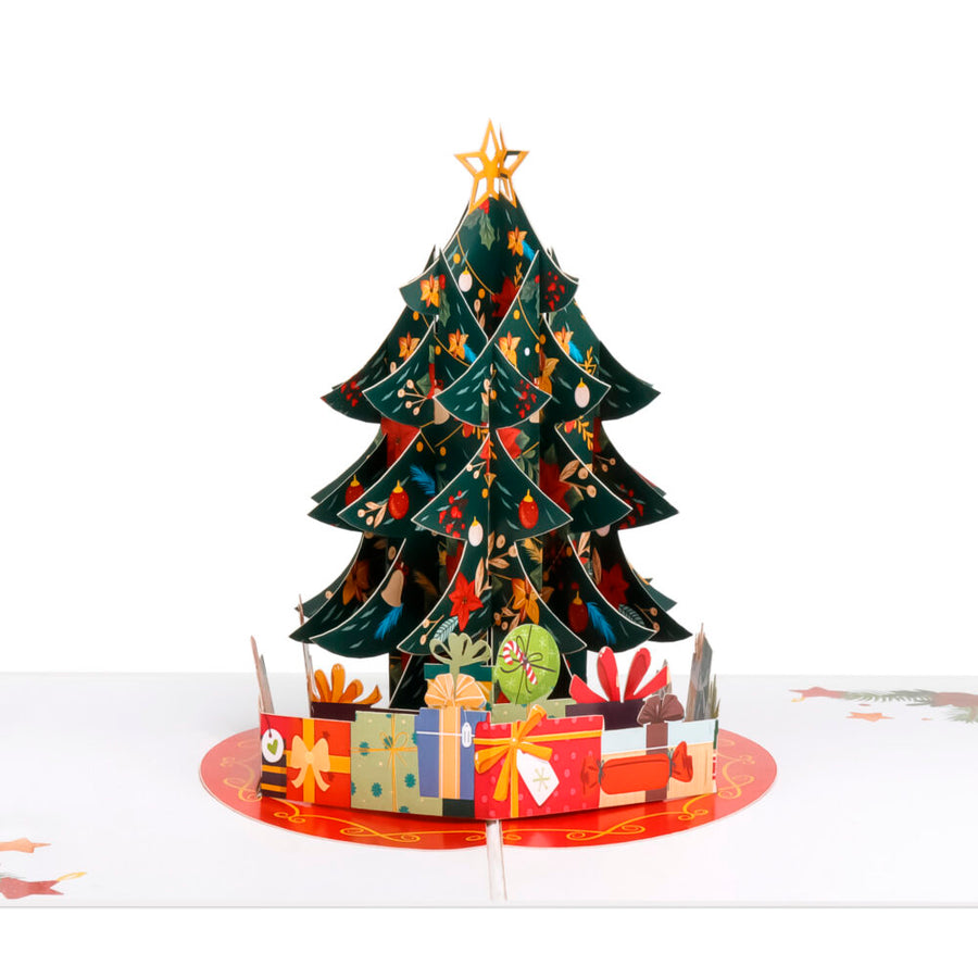 Christmas Tree With Presents Pop-Up Card