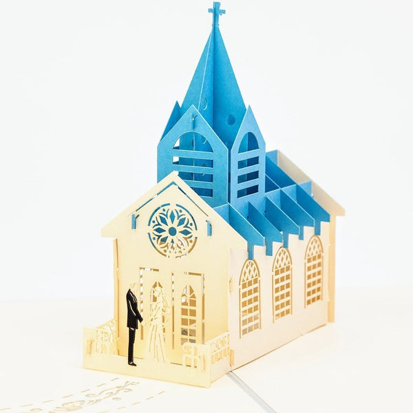 Church Wedding Pop-Up Card