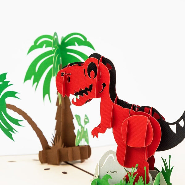 T-Rex Dinosaur Pop-Up Card